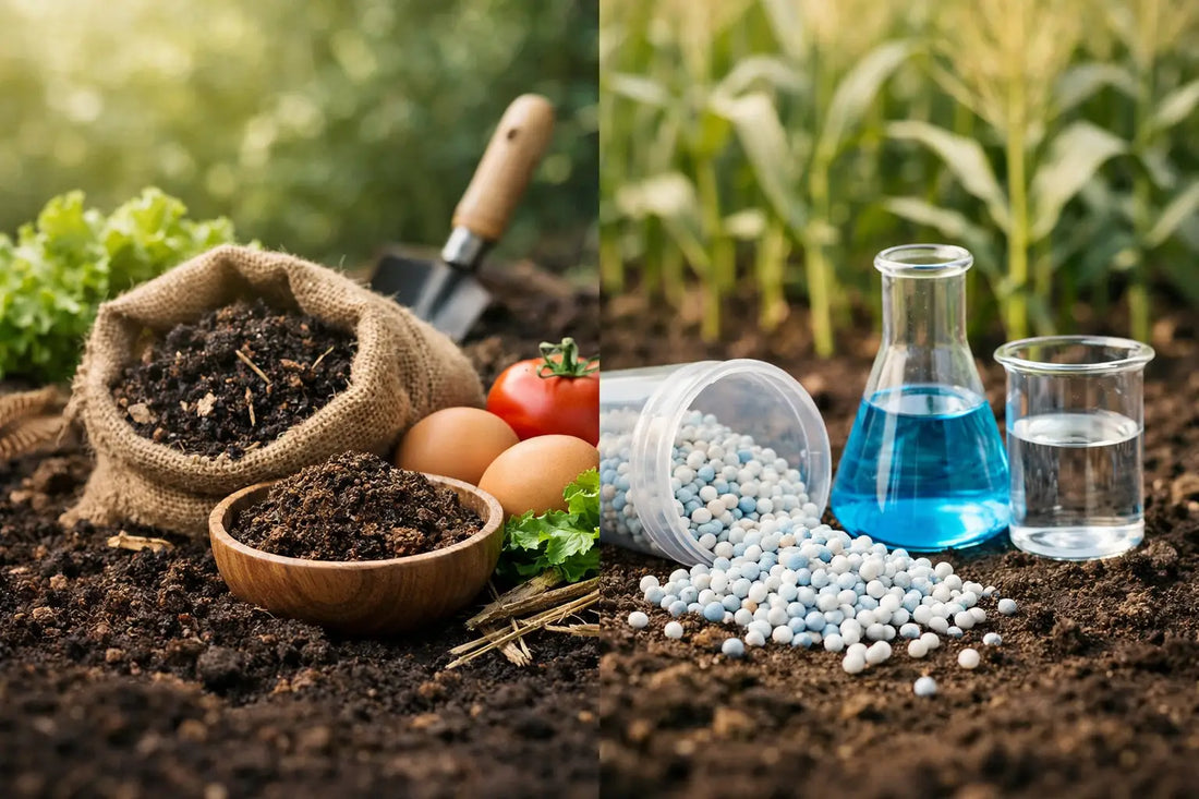 Îngrășământ organic versus chimic - ce alegi?