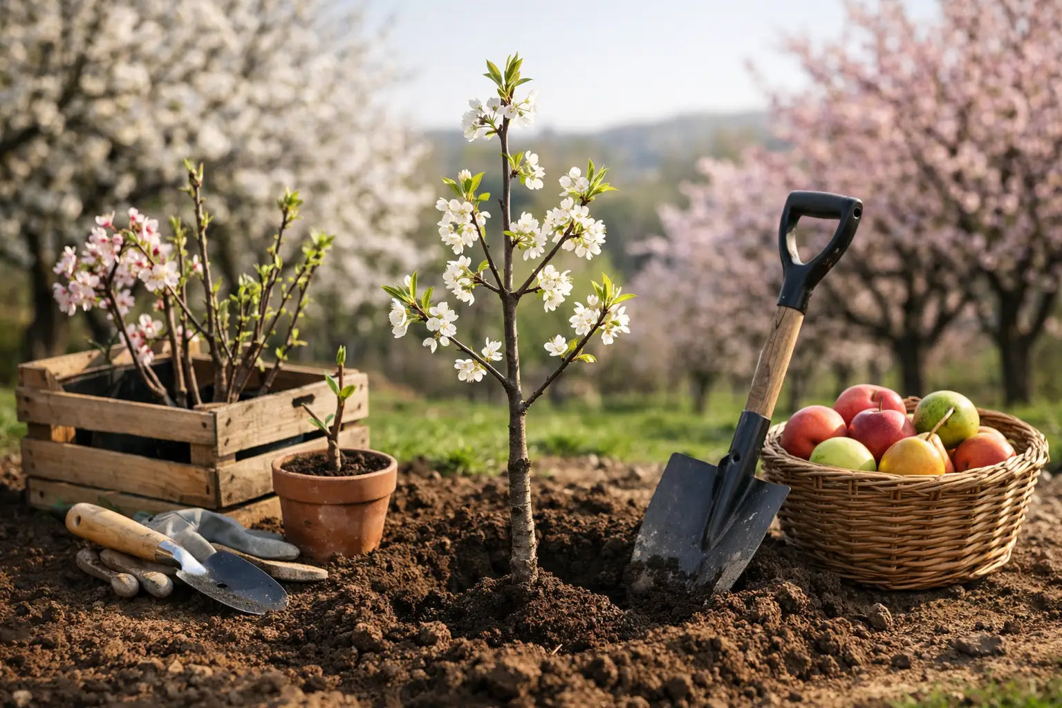 Ce pomi fructiferi se plantează primăvara
