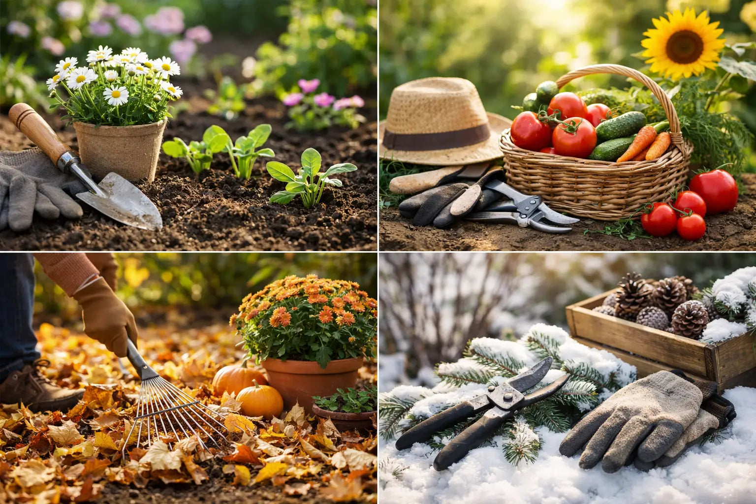 Calendar lucrări grădină pe sezoane