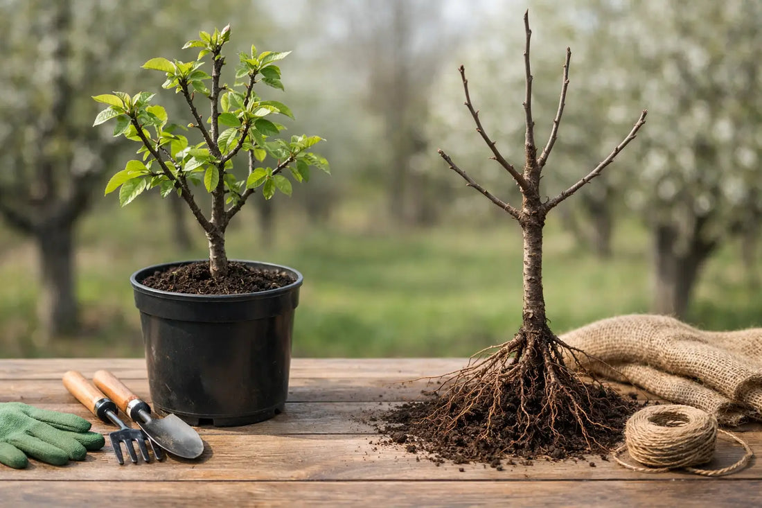 Pomi în ghiveci versus rădăcină nudă: ce alegi?