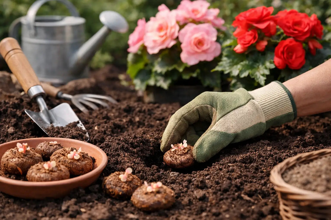 Cum plantezi bulbi begonii pentru flori bogate
