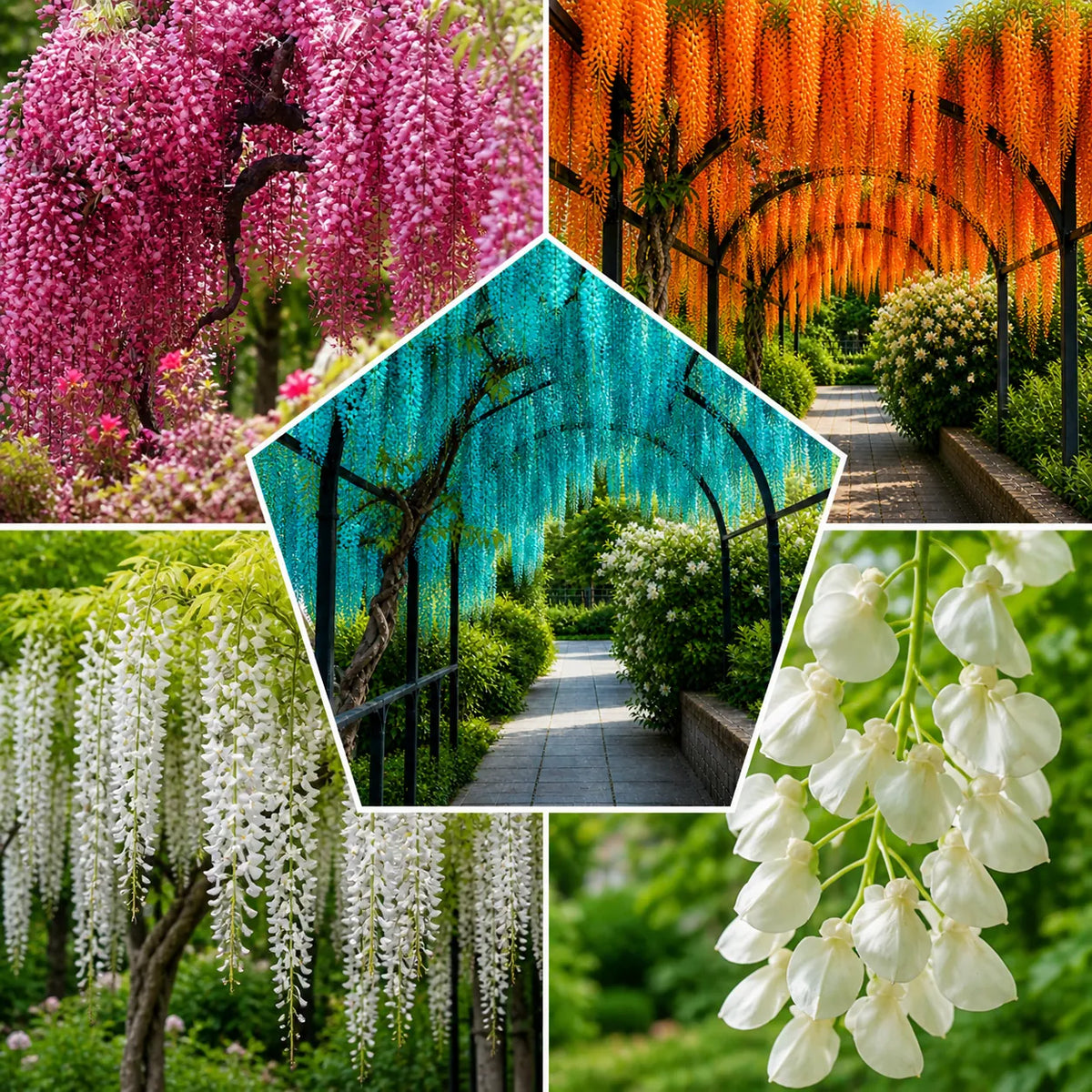 Pachet Glicină Rainbow Cascade Collection-10 bucăți – plantă ornamentală | Regatul Plantelor