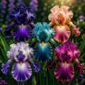 Iris Germanica Mystic Fair- pachet 5 bucăți – bulbi de flori