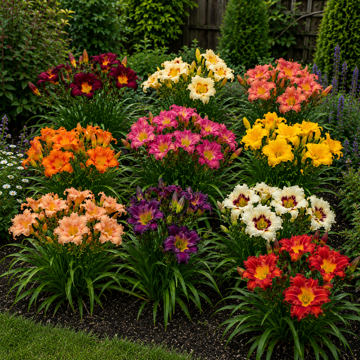 10 Bulbi de Hemerocallis - MIX
