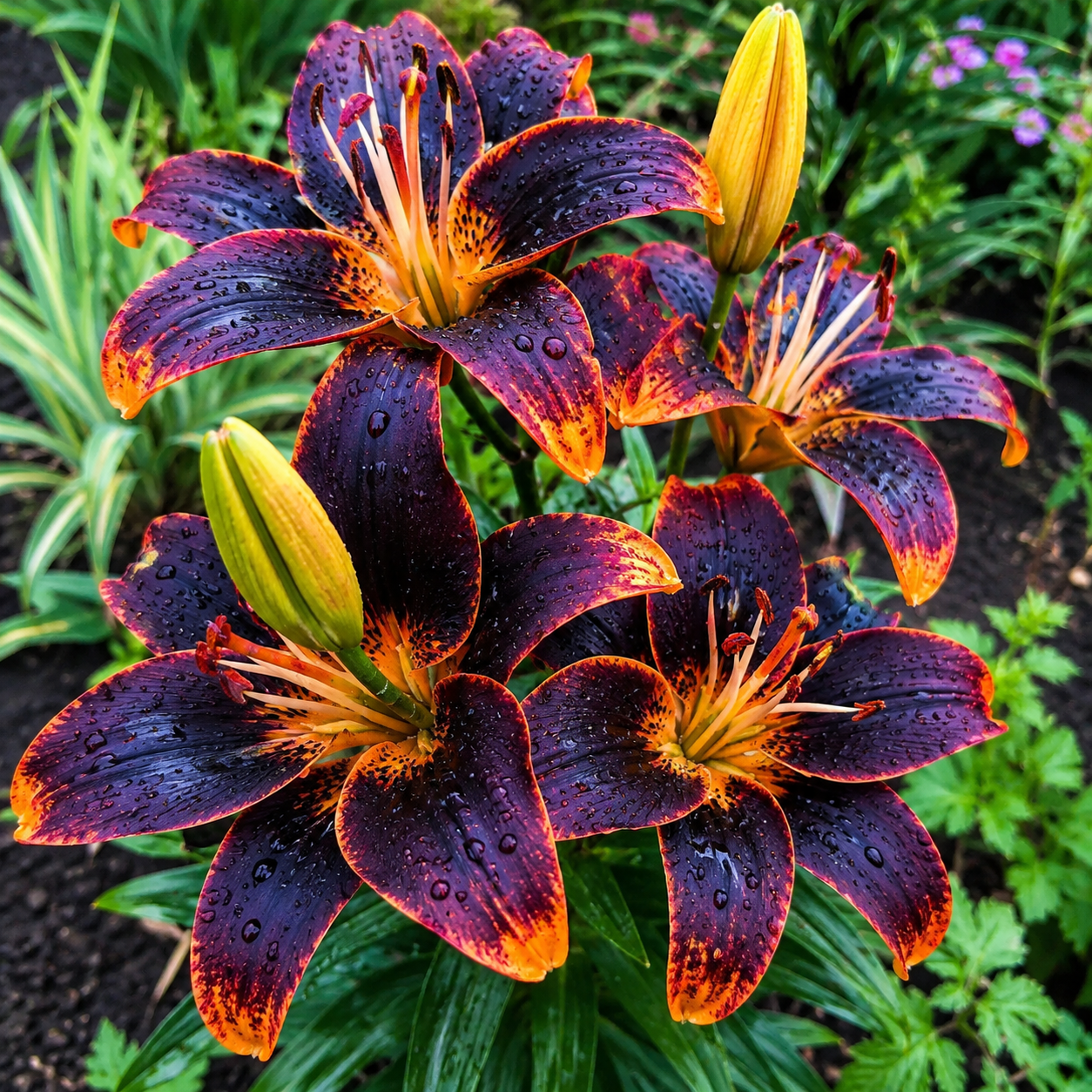 Bulbi de Crini "Hybrid Obsidian Flame" 2 buc