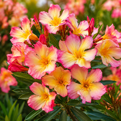 Leandru Bicolor Golden Pink – plantă ornamentală | Regatul Plantelor