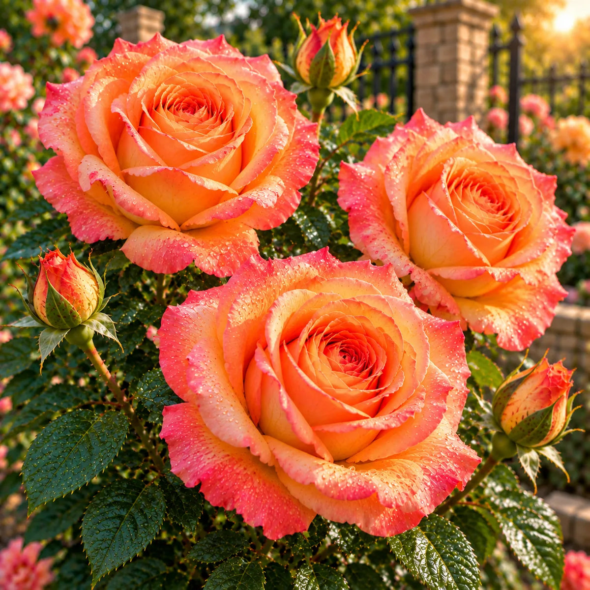Trandafir Butaș Teahibrid „Avalanche Peach” – trandafir | Regatul Plantelor