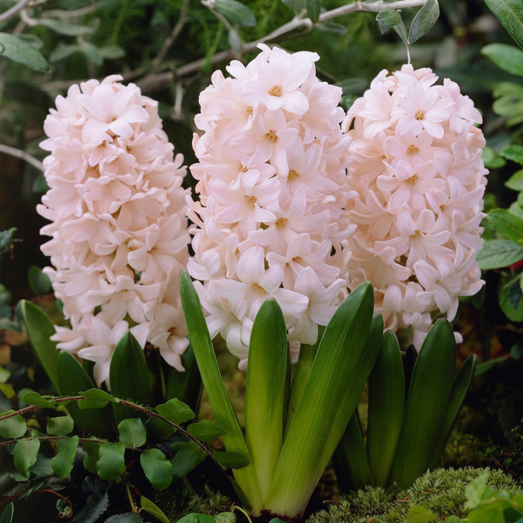 Zambilă China Pink roz delicat înflorită primăvara