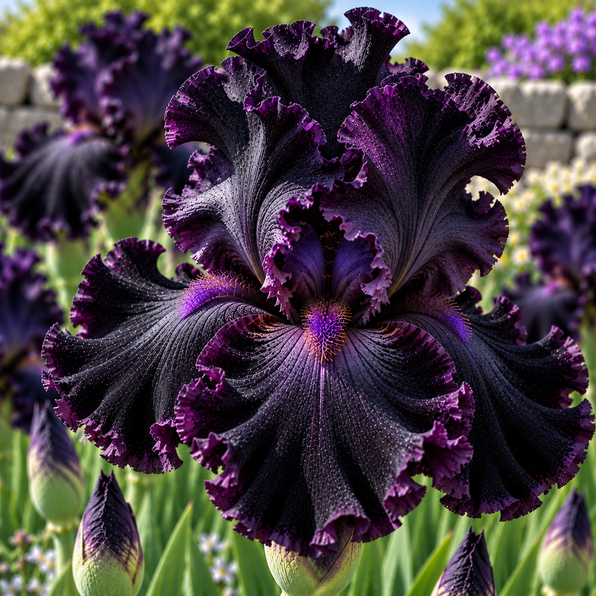 Bulbi de Iris Germanica "Black Suited"