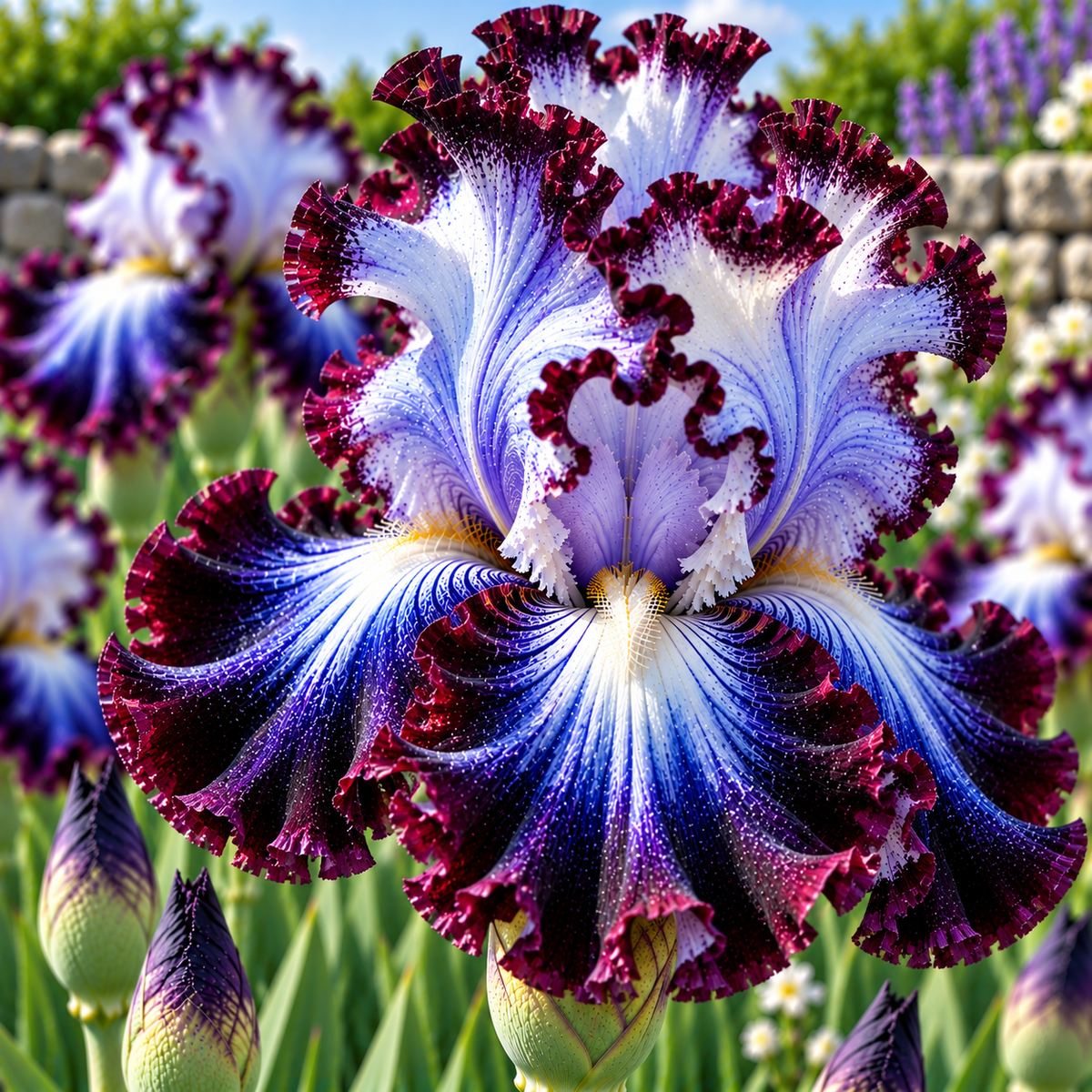 Bulbi Iris Germanica - Arctic Mistery