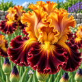 Bulbi Iris Germanica - Nocturnal Lace