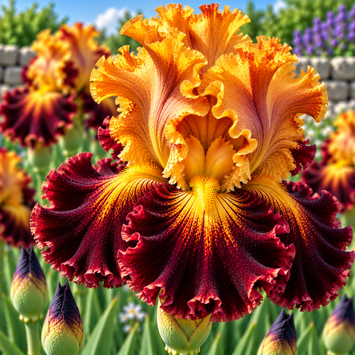 Bulbi Iris Germanica - Nocturnal Lace