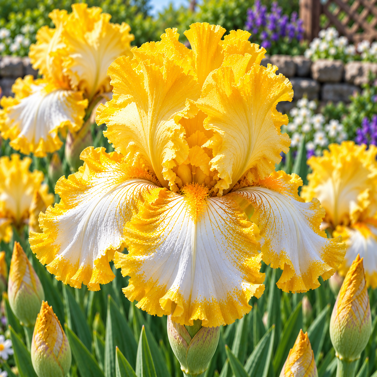 Bulbi de Iris Germanica "Ensata Gold Bound"