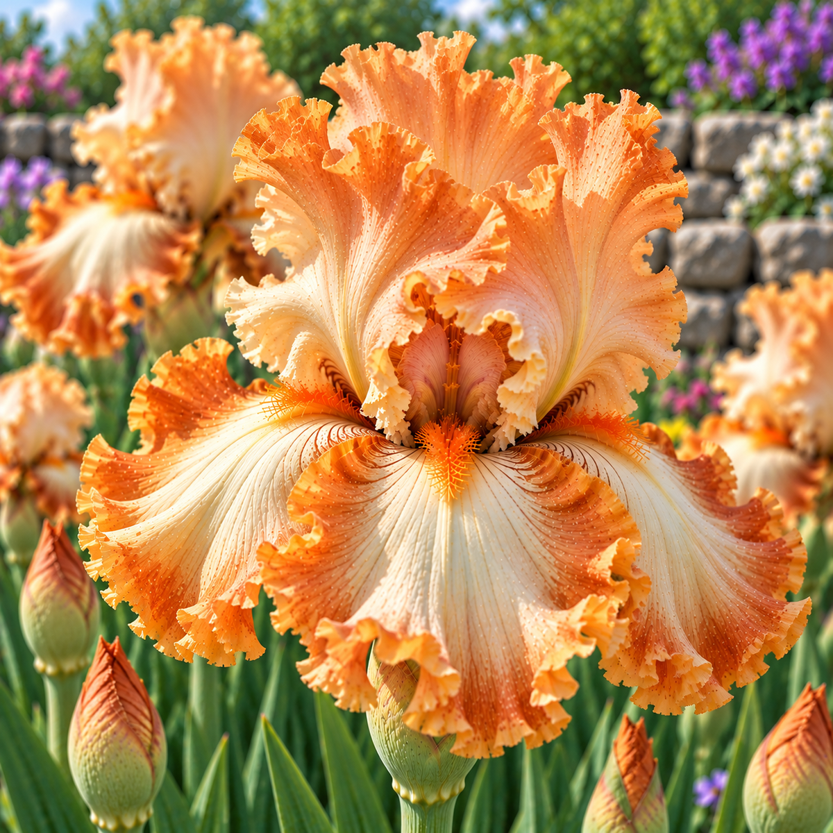 Bulbi de Iris Germanica "Natchez Trace"