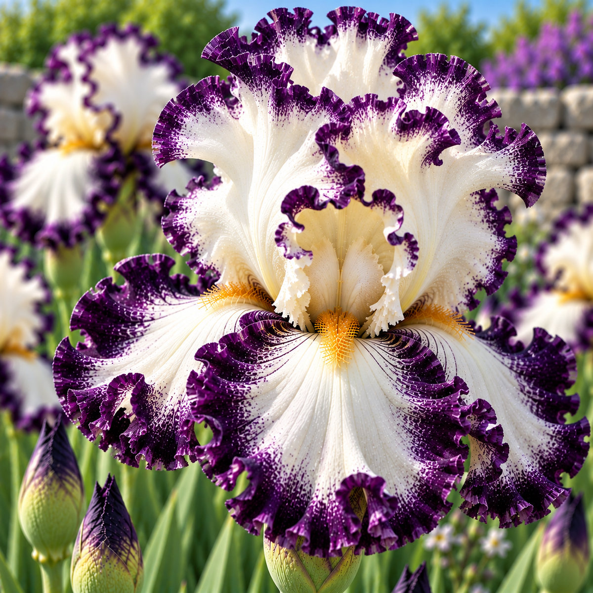 Bulbi Iris Germanica - Ivory Feathers