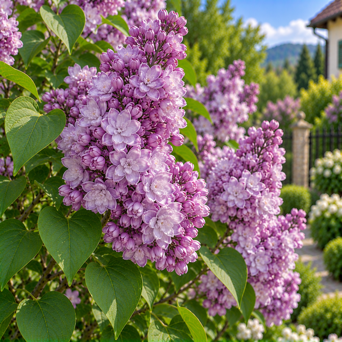 Liliac Syringa Vulgaris "Katherine Havemeyer"