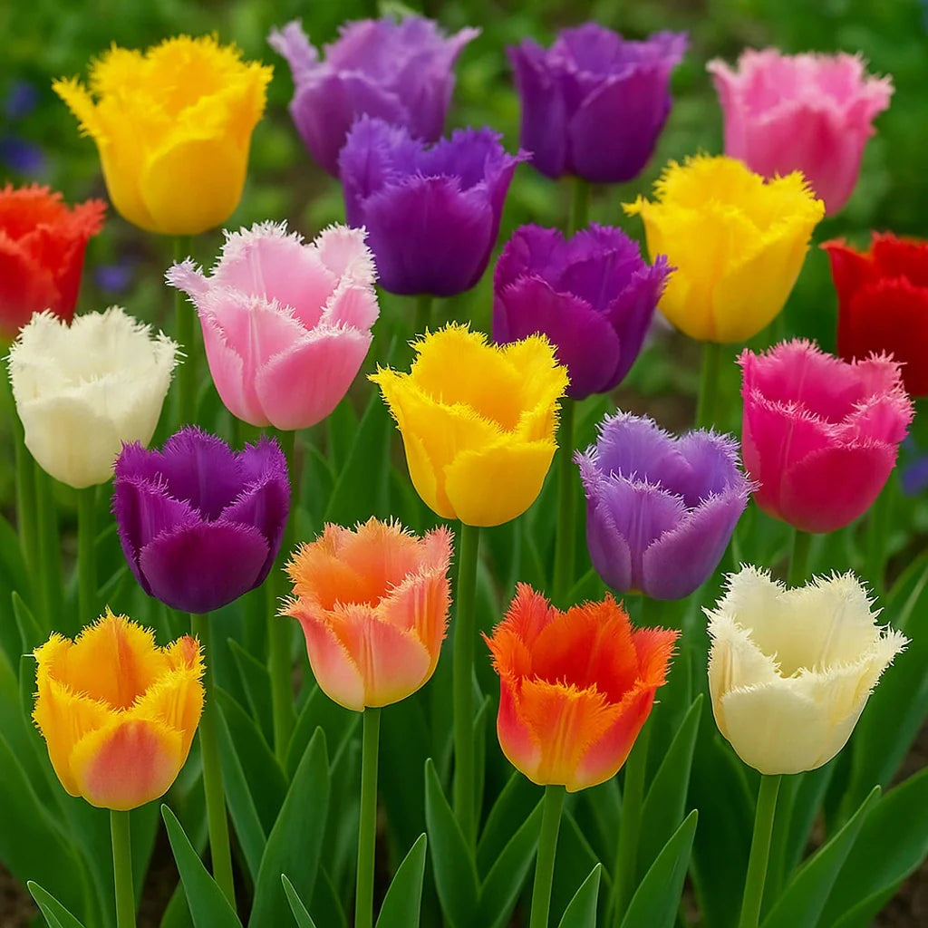 Pachet Promotional Bulbi de Lalele Franjurate Pastel, 20 Bucati