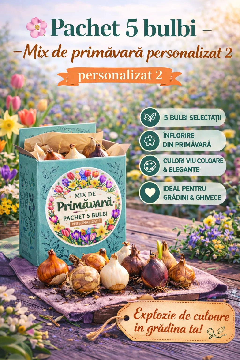 Pachet 5 bulbi - Mix de primavara personalizat 2