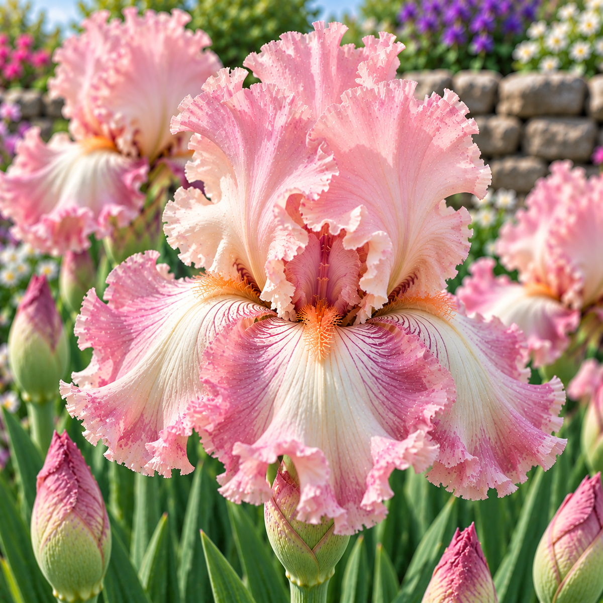 Bulbi de Iris Germanica "Pink Tafette"