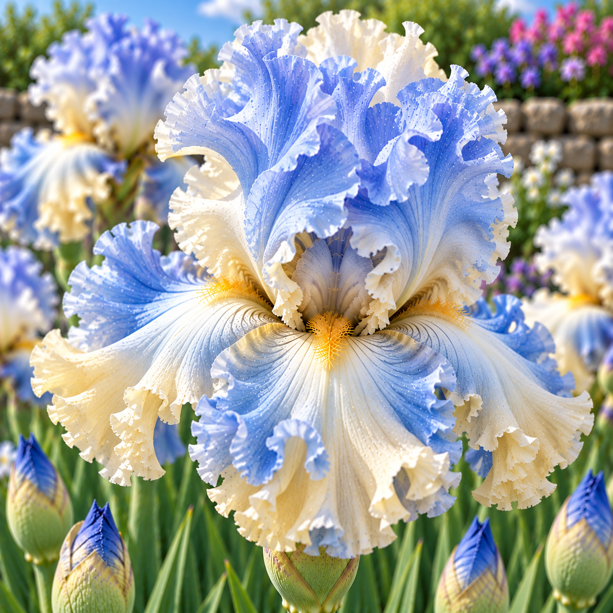 Bulbi de Iris Germanica "Sea Double"