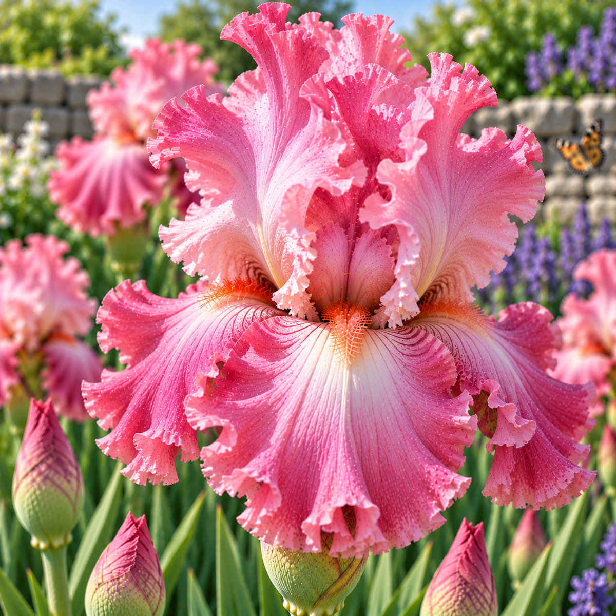 Bulbi de Iris Germanica "Party Dress"