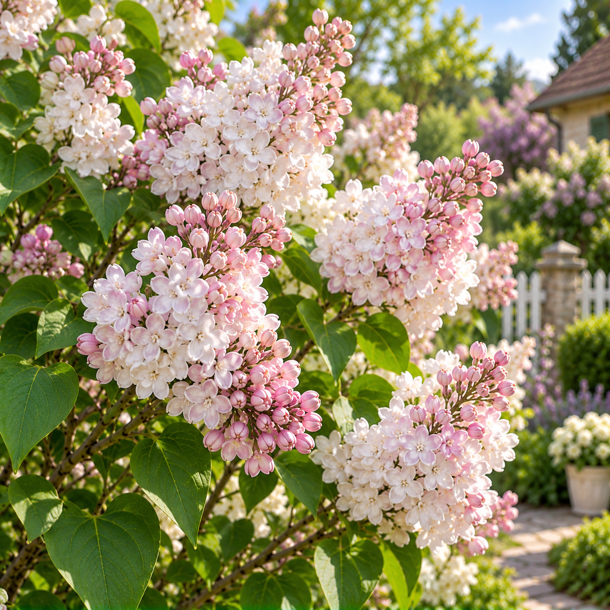 Liliac Syringa Vulgaris Alb-Roz