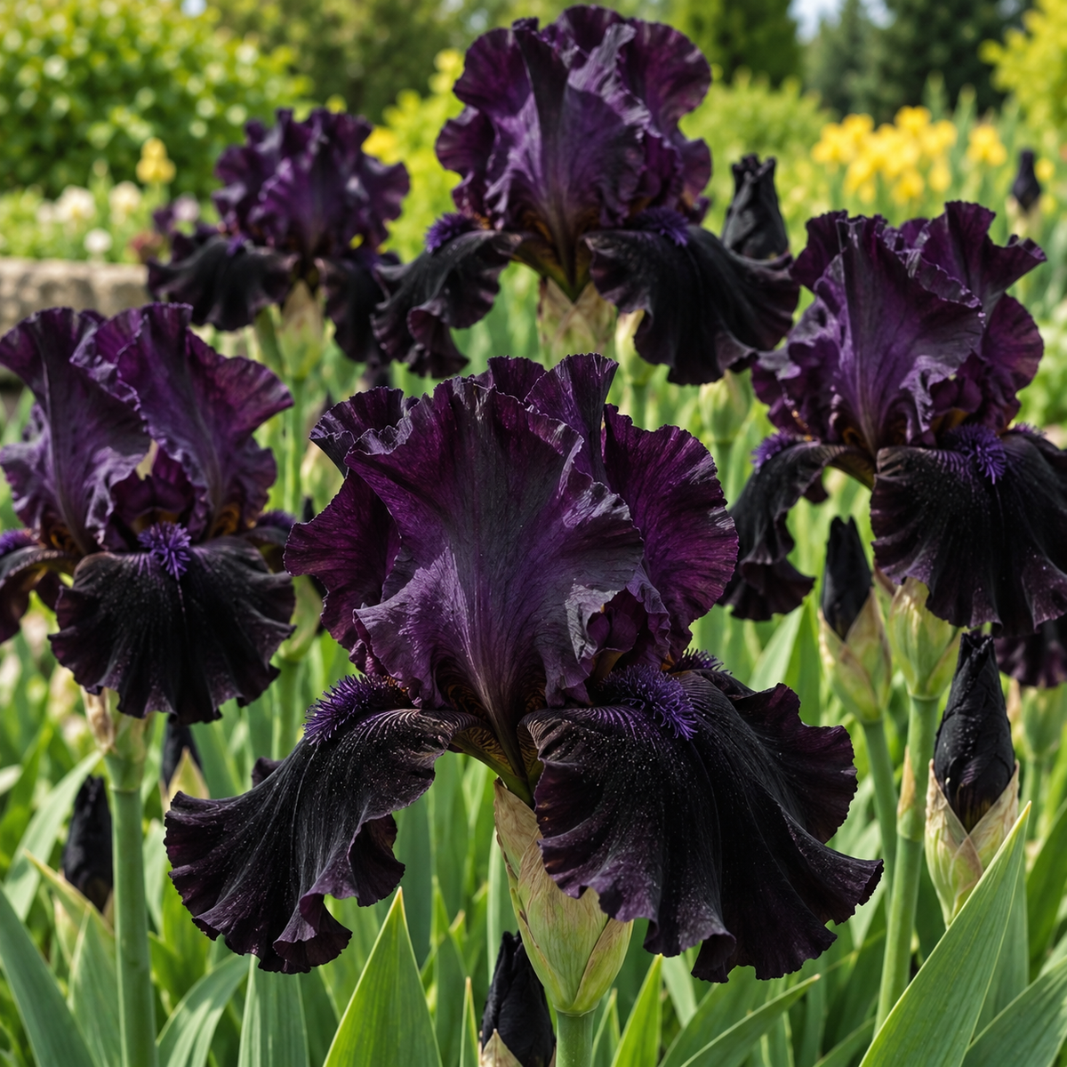 Bulbi de Iris Germanica "Black Knight"