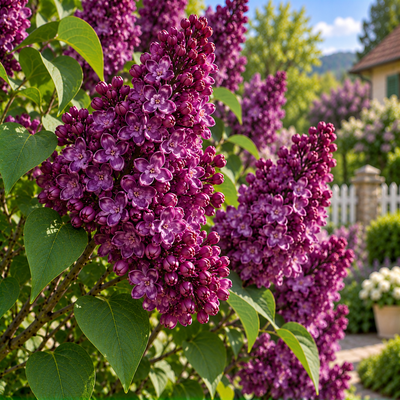 Liliac Syringa Vulgaris ”Andenken and Ludvig Spaeth”