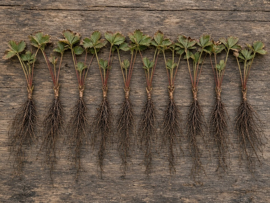 Stoloni frigo de căpșun San Andreas, 10 buc, cu rădăcină nudă